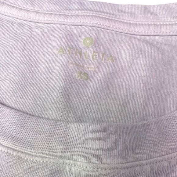 ATHLETA Women’s Light Pink Seasoft Short Sleeve Tee Size XS Style #868532 - Picture 3 of 6